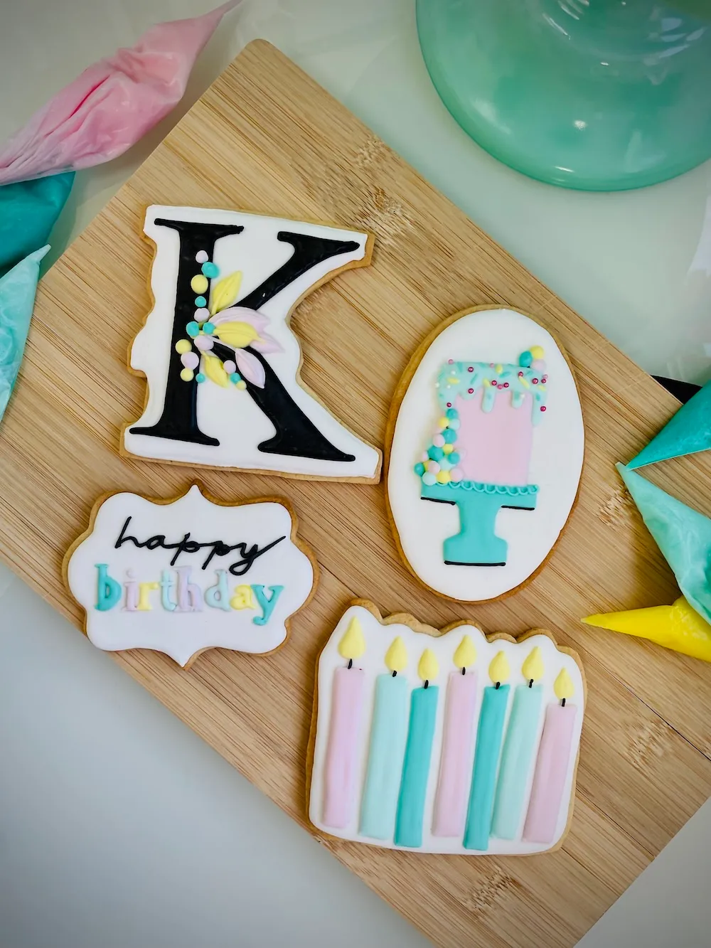 Cookies and macarons by Cakes by Katie Allen