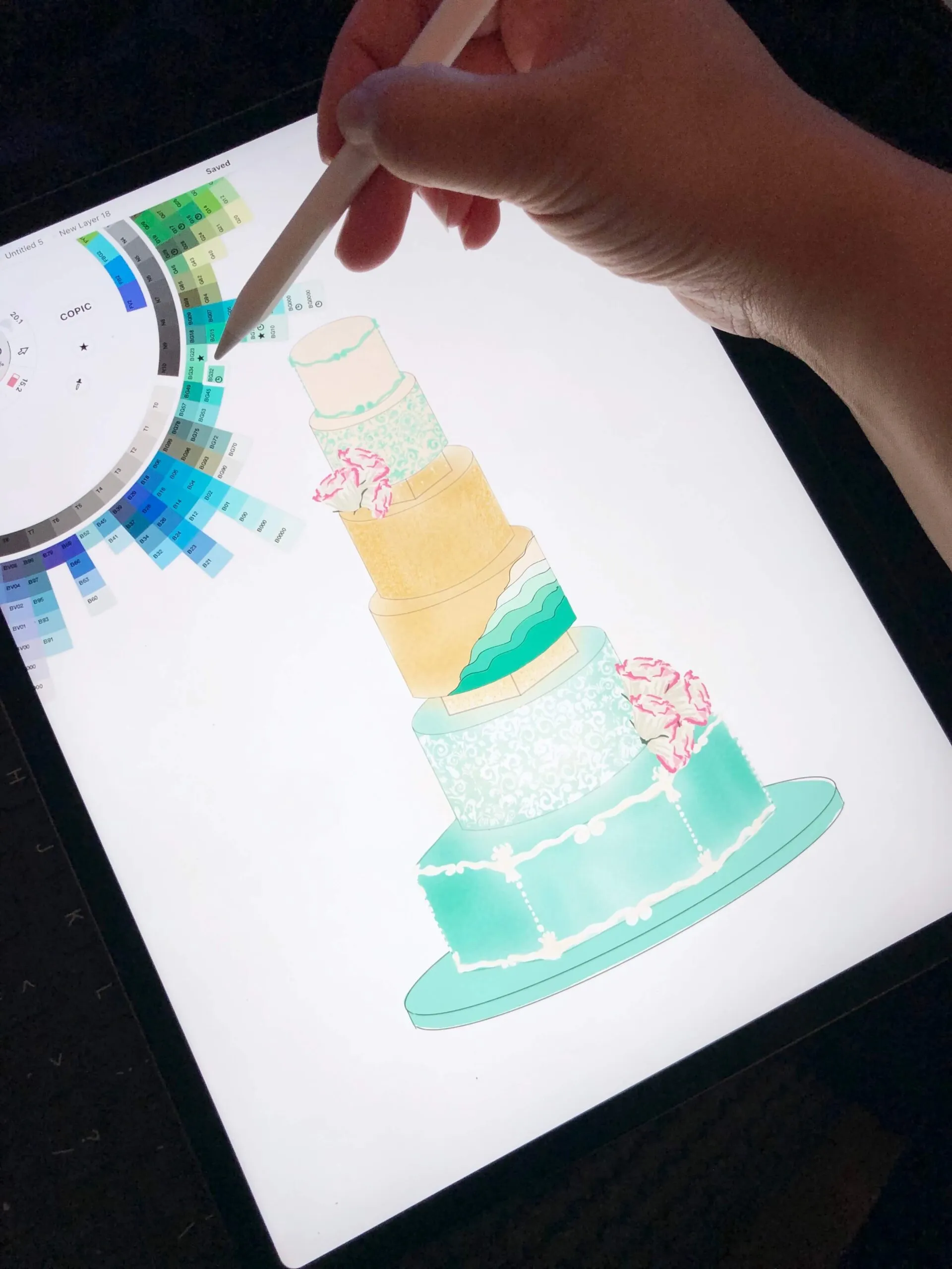 Design — wedding cake process