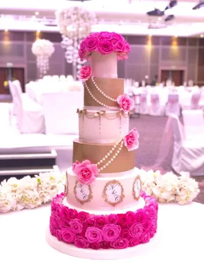 Wedding cake by Cakes by Katie Allen
