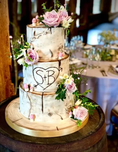 Wedding cake by Cakes by Katie Allen